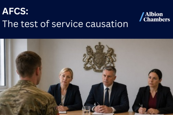 The Armed Forces Compensation Scheme: The test of service causation.